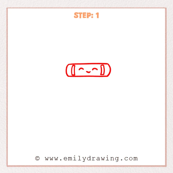 how to draw a stack of books - Step 1